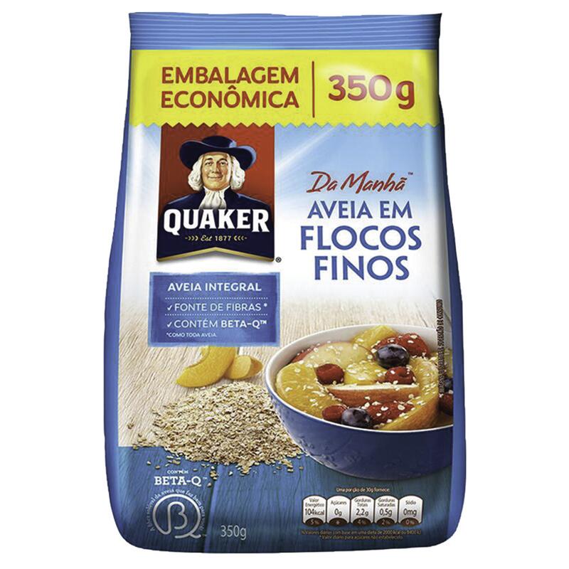 Aveia Quaker Flocos Finos 350g