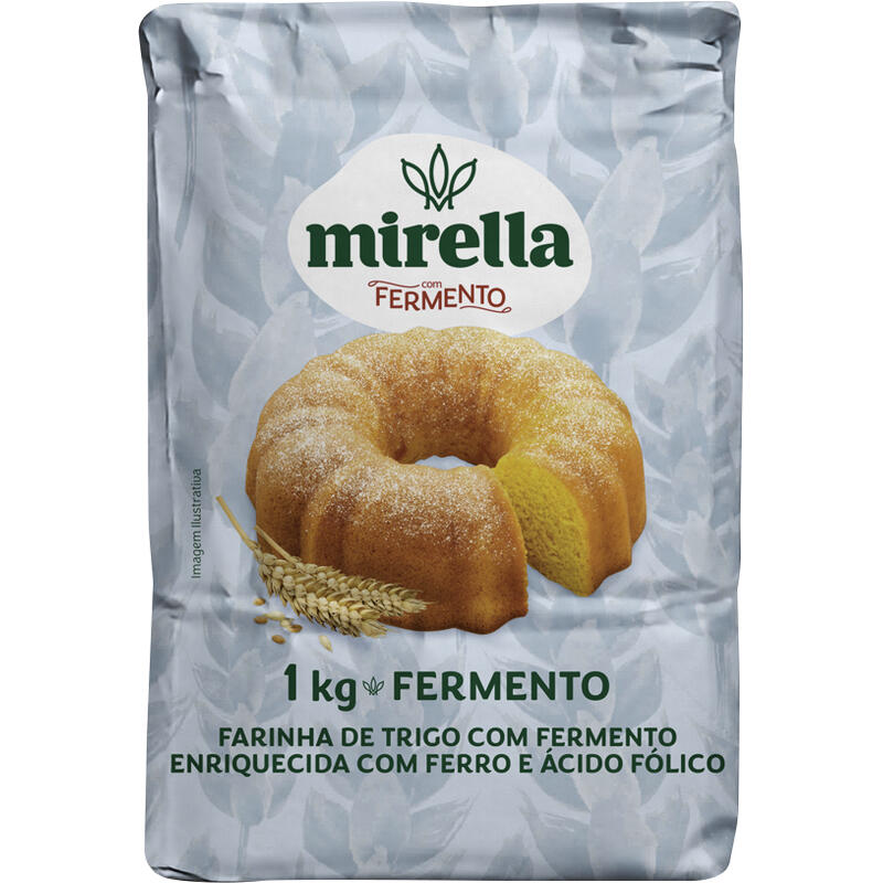 Farinha de Trigo Mirella Com Fermento 1kg