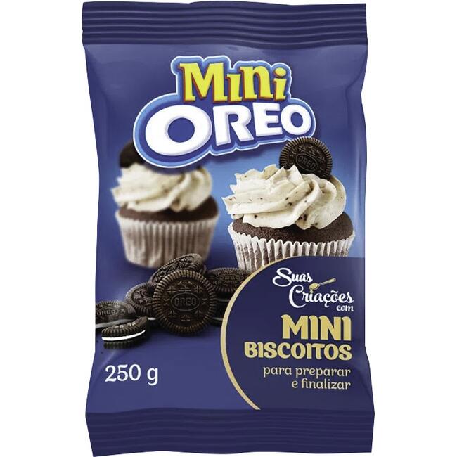 Mini Biscoito Recheado Oreo Lacta Baunilha 250g