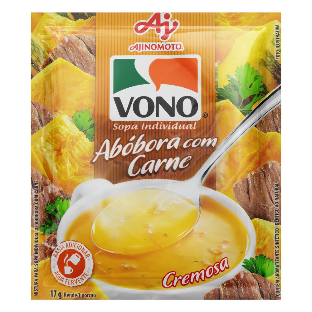 Sopa Vono Abóbora com Carne 17g