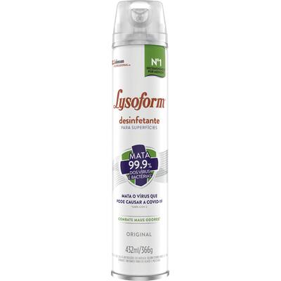 Desinfetante Aerossol Lysoform Original 432ml