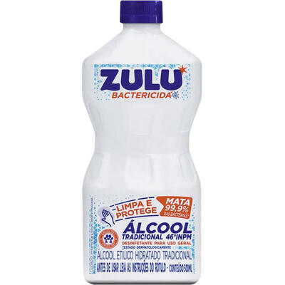 Desinfetante Álcool Líquido Zulu 46°INPM 500ml