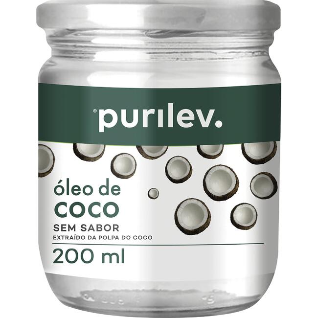 Óleo de Coco Purilev sem Sabor 200ml