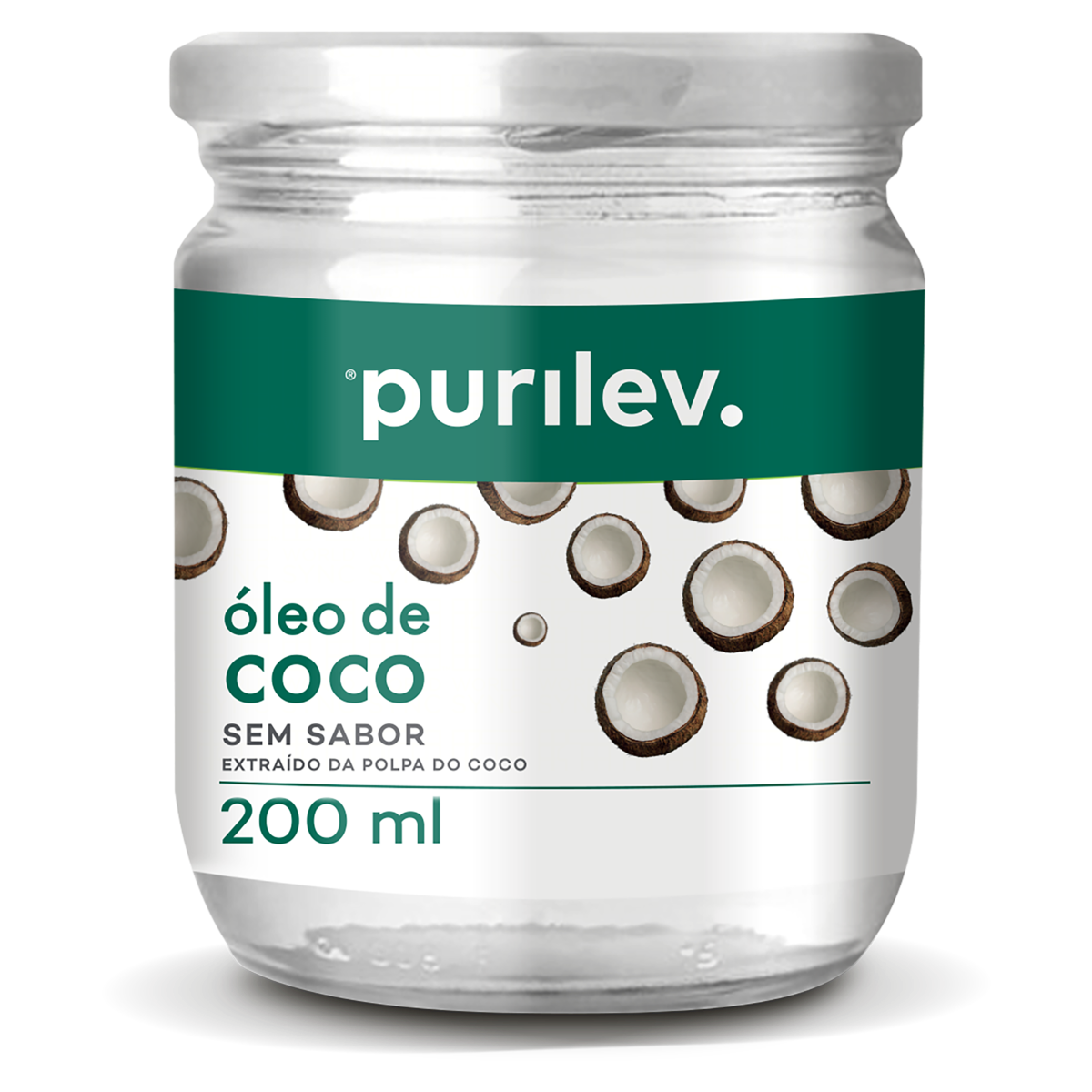 Óleo de Coco Purilev sem Sabor 200ml