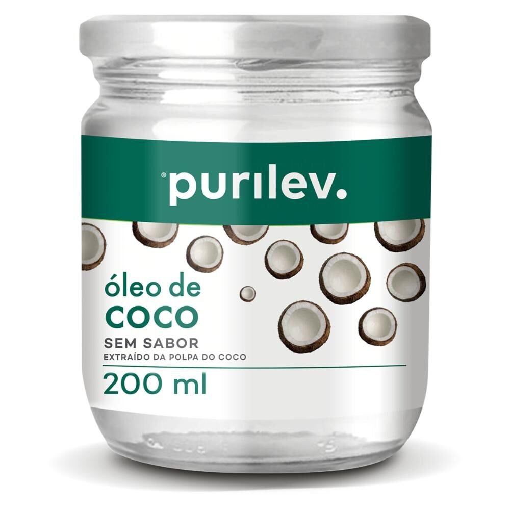 Óleo de Coco Purilev sem Sabor 200ml