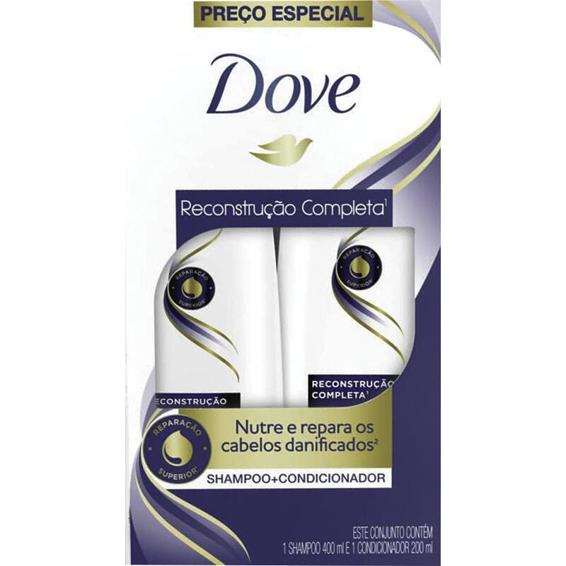 Kit Dove Shampoo+Condicionador Reconstrução Completa