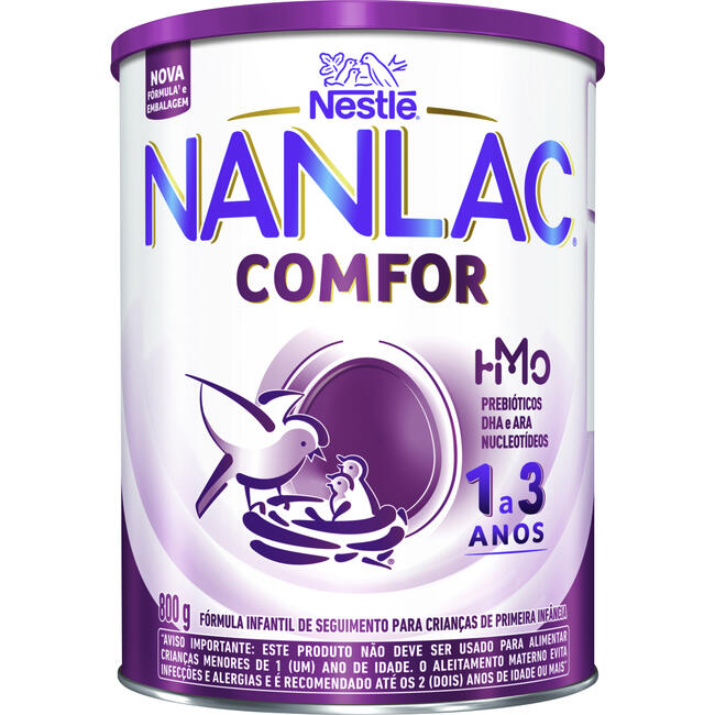 Fórmula Infantil Nanlac Comfor 1 a 3 Anos 800g