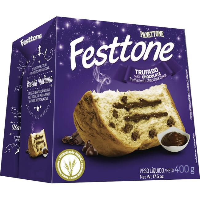 Panettone Trufado Festtone Chocolate 400g