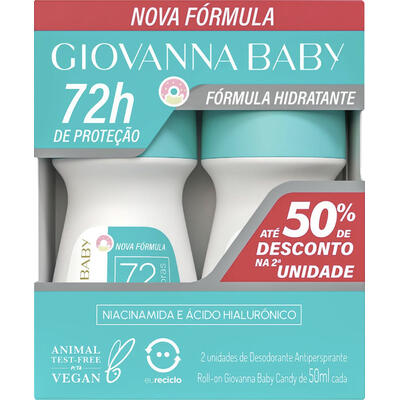 Desodorante Roll-On Giovanna Baby Candy Promo 2x50ml