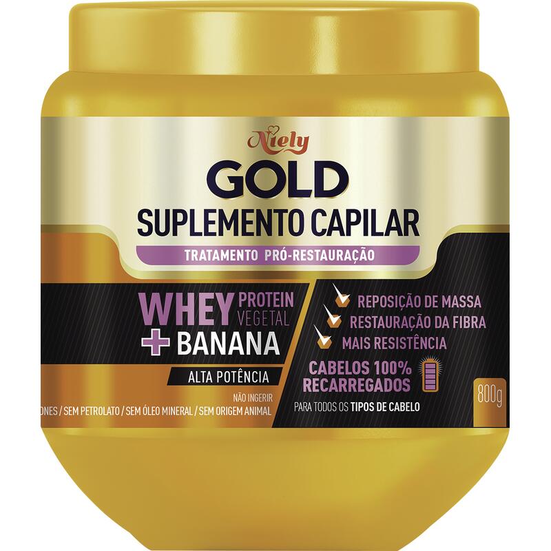 Creme de Tratamento para Cabelo Niely Suplemento Whey 800g