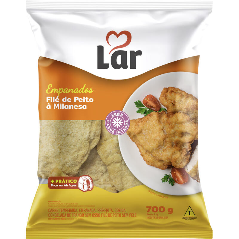 Filé de Frango à Milanesa Lar 700g