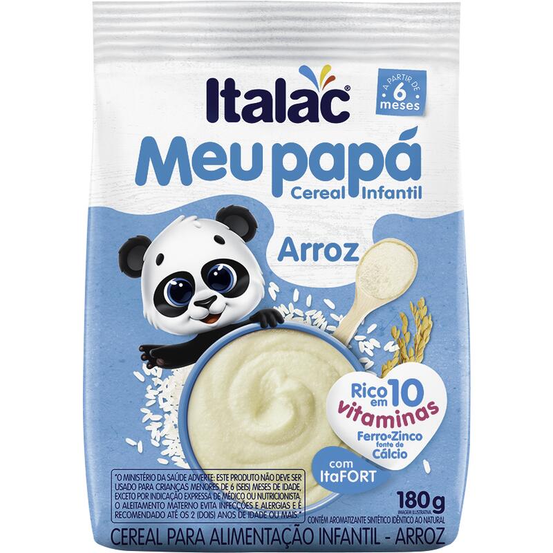 Cereal Meu Papá Italac Arroz 180g