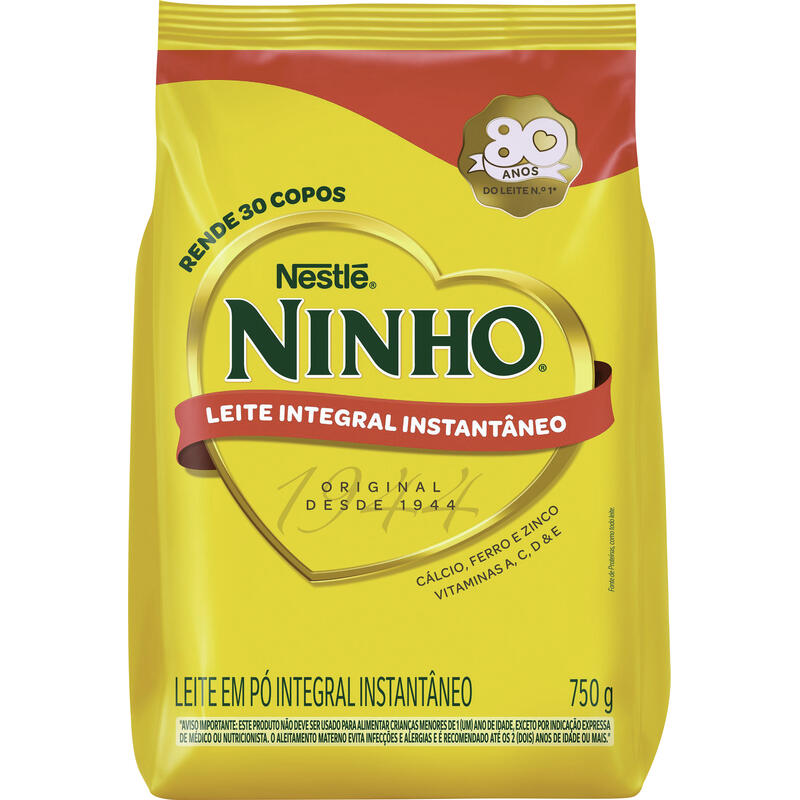 Leite em Pó Ninho Integral Instantâneo 750g