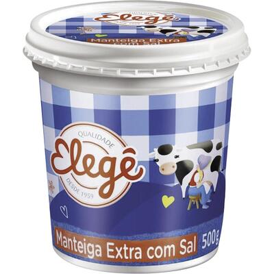 Manteiga Elegê Resfriada Com sal 500g