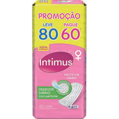 Protetor Diário Intimus Com perfume 60 un