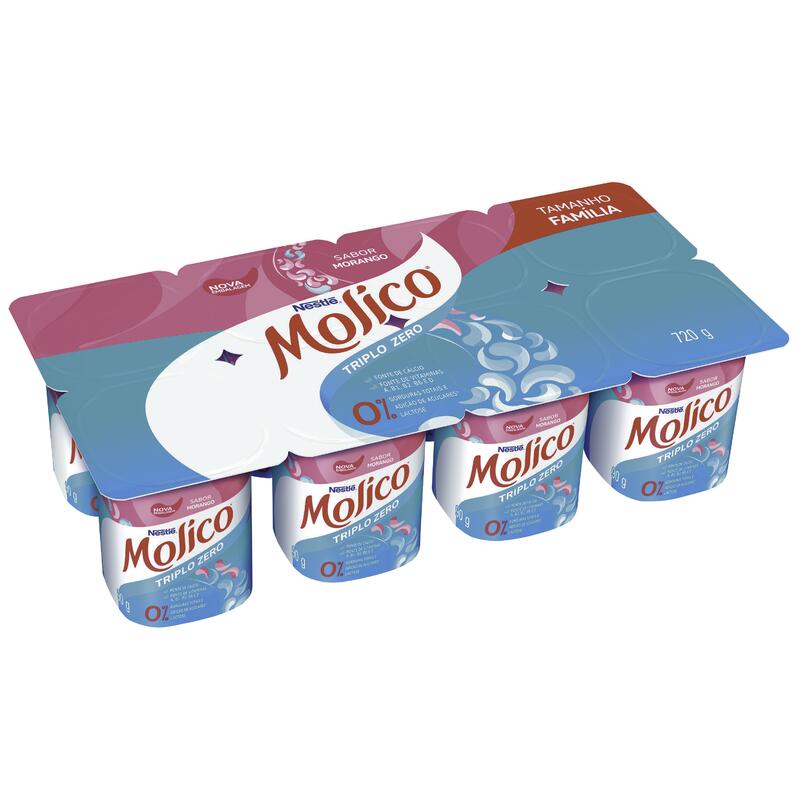 Iogurte Zero Lactose Molico Morango 720g