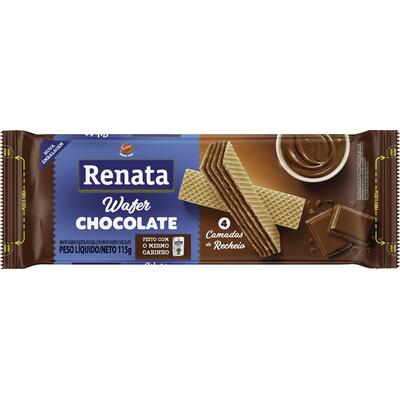 Biscoito Wafer Renata Chocolate 115g