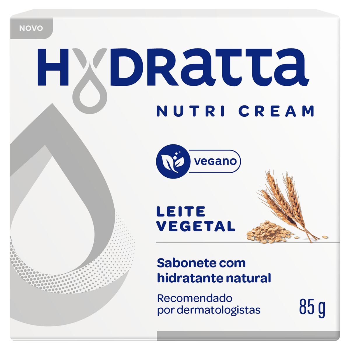 Sabonete Barra Hidratante Leite Vegetal Hydratta Nutri Cream Caixa 85g