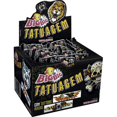 Chiclete Arcor Big Big Tattoo Tutti-Frutti 315g
