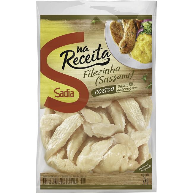 Filezinho de Frango Sadia Congelado Cozido e Temperado 2kg