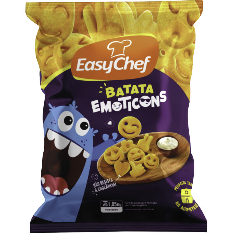Batata Easychef Congelada Emoticons 1,05kg