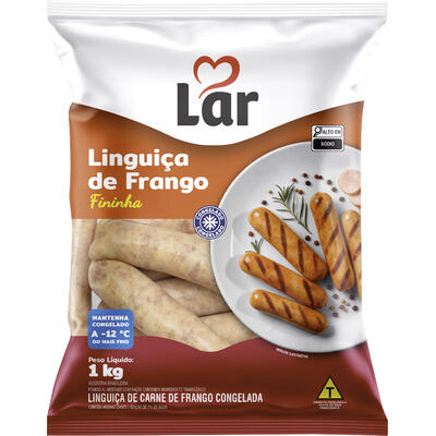 Linguiça de Frango Lar Congelada Fina 1kg