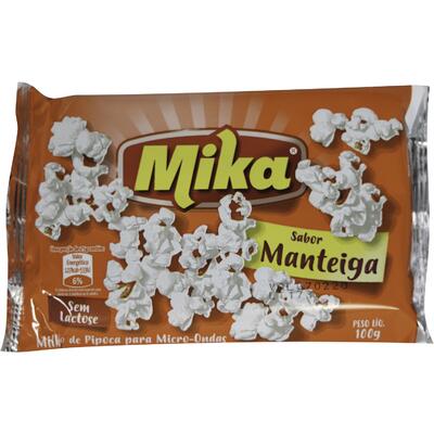 Milho de Pipoca para Micro-ondas Mika Manteiga 100g