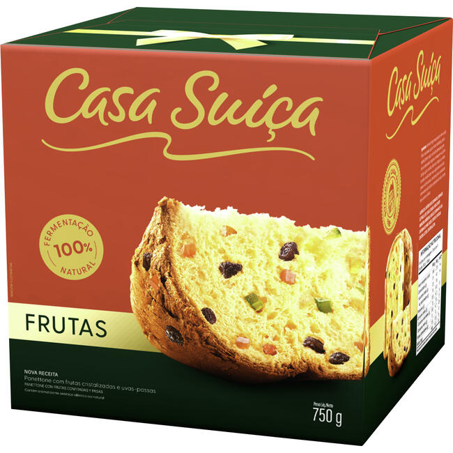 Panettone Casa Suíça Frutas 750g