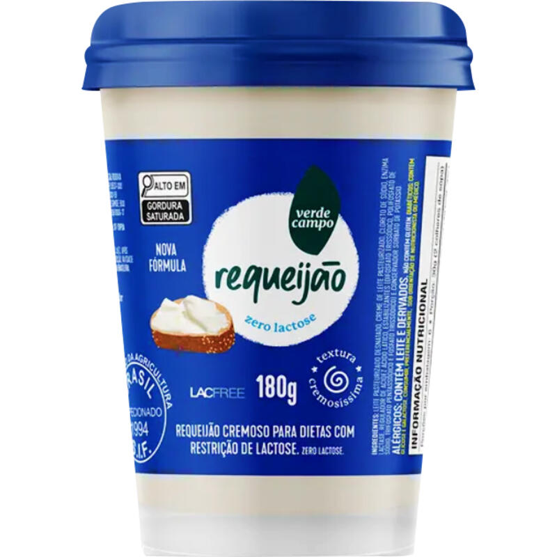 Requeijão Sem Lactose VERDE CAMPO 180g