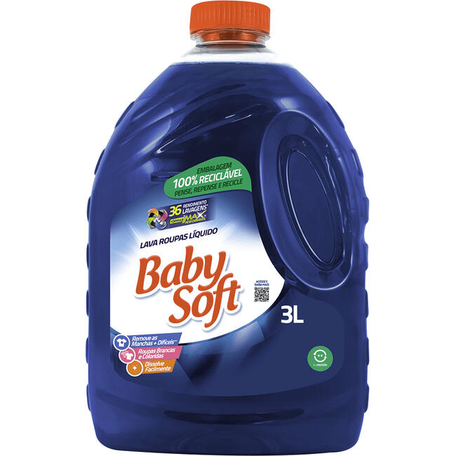 Lava Roupa BABY SOFT Líquido 3l