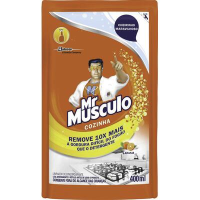 Desengordurante MR MÚSCULO Cozinha Refil Laranja 400ml