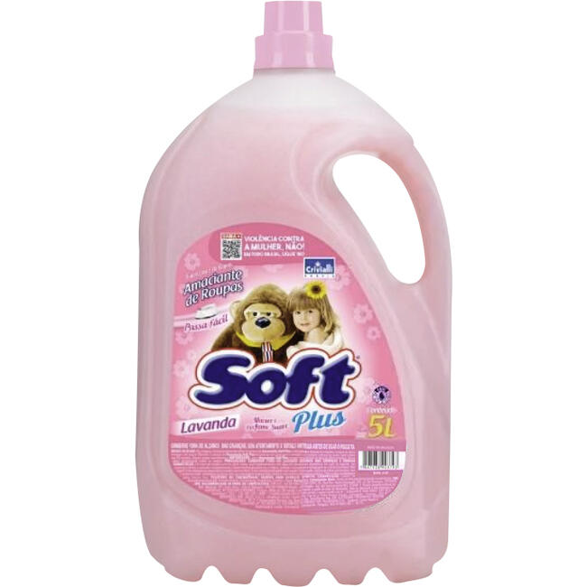 Amaciante de Roupas Soft Plus Rosa 5L