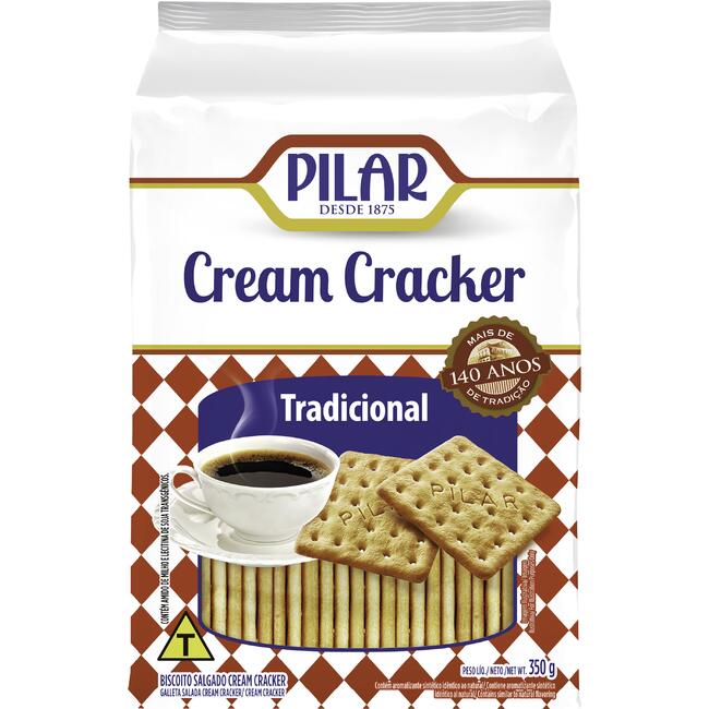 Biscoito Cream Cracker Pilar Tradicional 350g