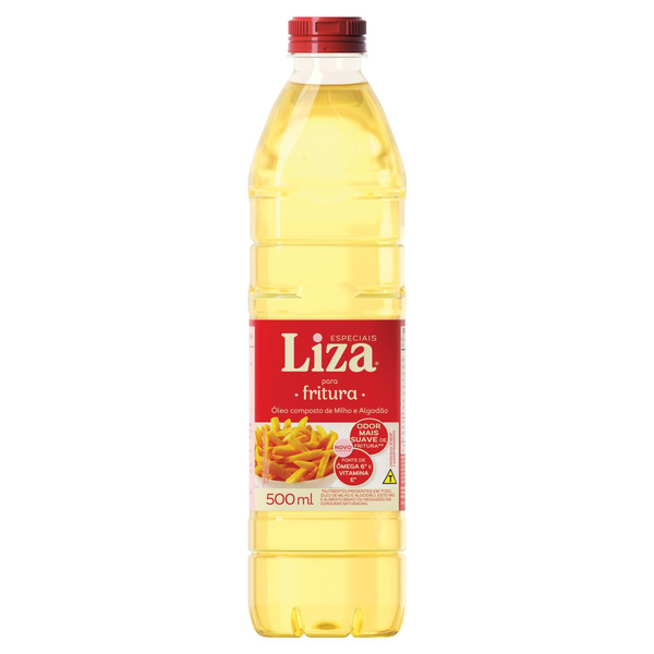 Óleo Liza 500ml - Composto de Milho e Algodão - Fritura