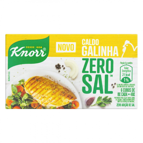 Caldo de Galinha Knorr Zero Sal 48g
