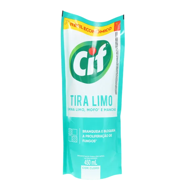 Desinfetante para Uso Geral Cif Ultra Rápido Sachê 450ml - Refil - Embalagem econômica