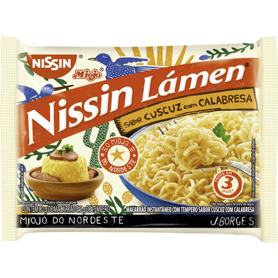Macarrão Instantâneo Nissin Lámen Cuscuz com Calabresa 85g