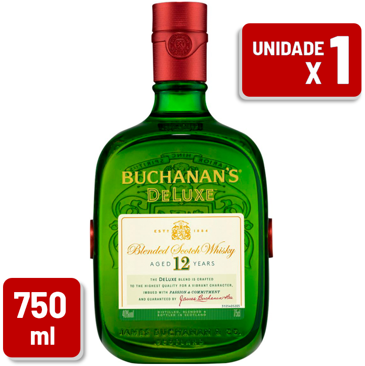 Whisky Buchanan's 12 Anos Garrafa Vidro 750ml