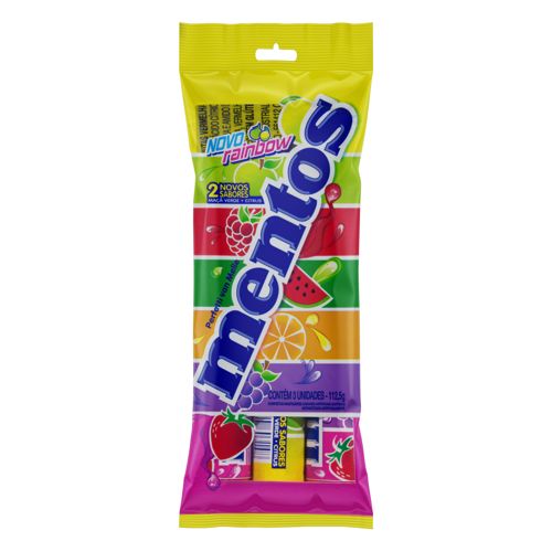 BALA MENTOS RAIBOW C/3 114G