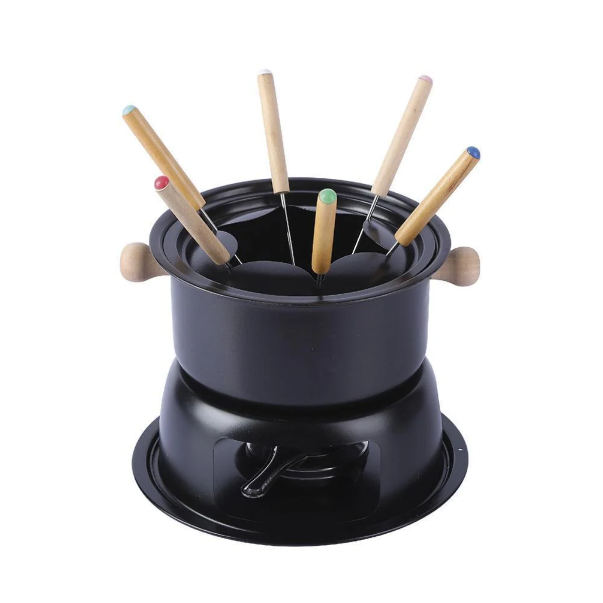 Conjunto Fondue Lucerna Preto 11 Peças Hauskraft