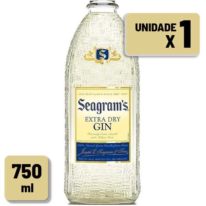 Gin Seagram'S Garrafa Vidro 750ml