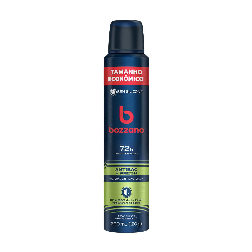 Desodorante Aerossol Bozzano Masculino Antibac Fresh 200ml