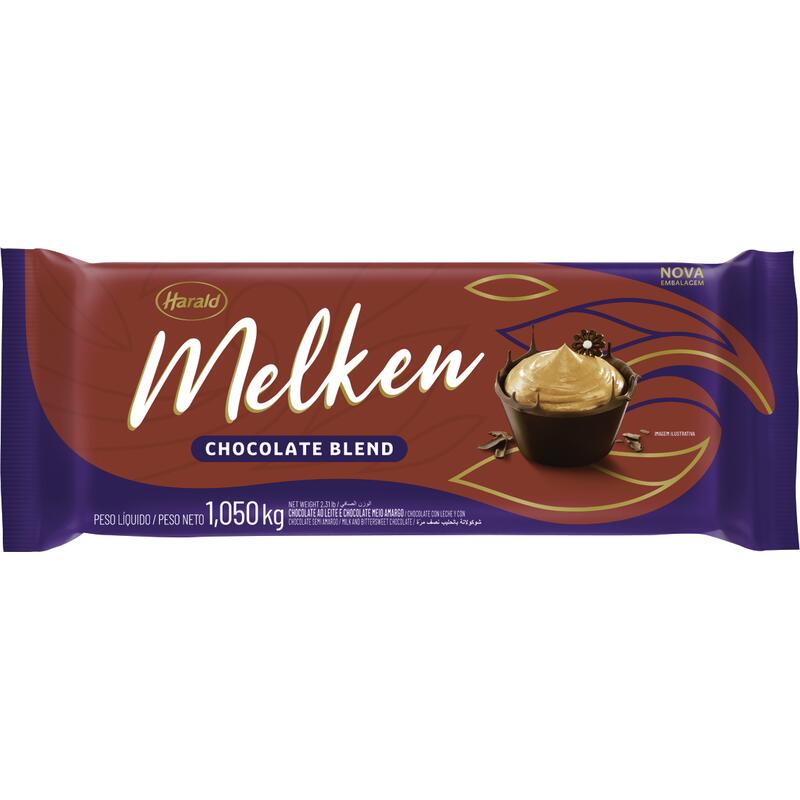 Cobertura de Chocolate Melken Harald Blend 1,050kg
