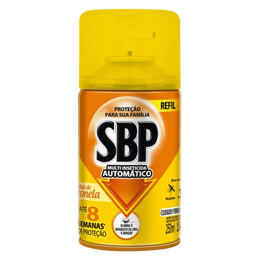 SBP Multi Inseticida Automático Óleo de Citronela Refil 250ml - Duração até 8 semanas