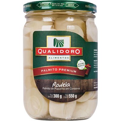 Palmito de Pupunha Qualidoro Rodela 300g