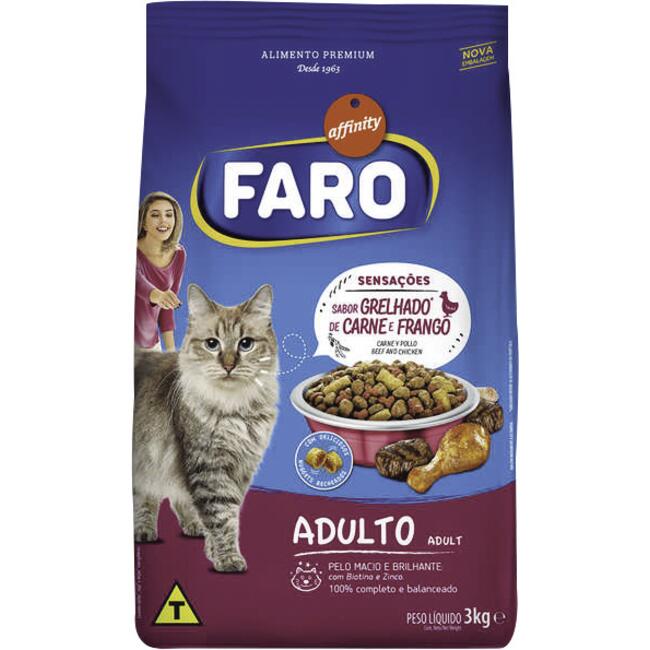Alimento para Gatos Adultos Faro Mix de Carnes 3kg