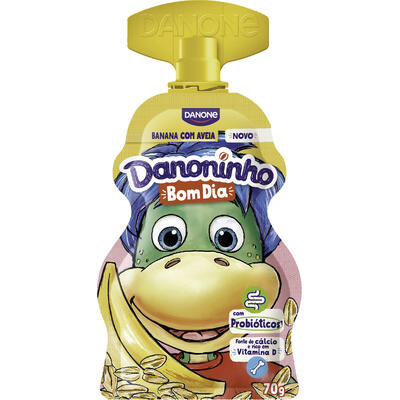 Iogurte DANONINHO Bom Dia Banana Com Aveia 70g