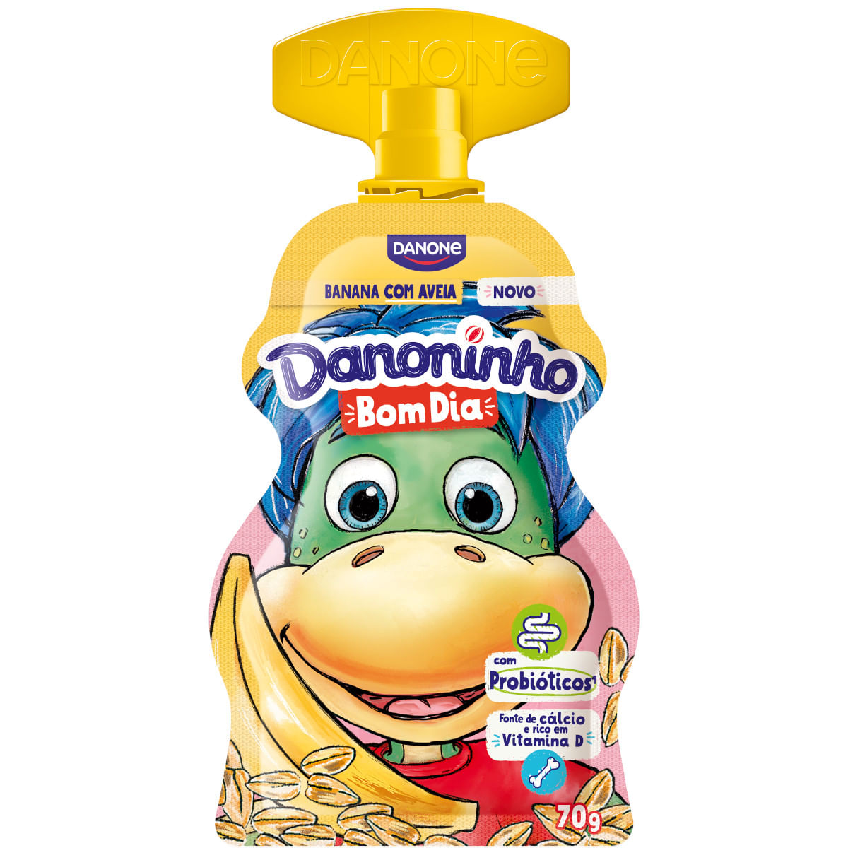 Iogurte DANONINHO Bom Dia Banana Com Aveia 70g