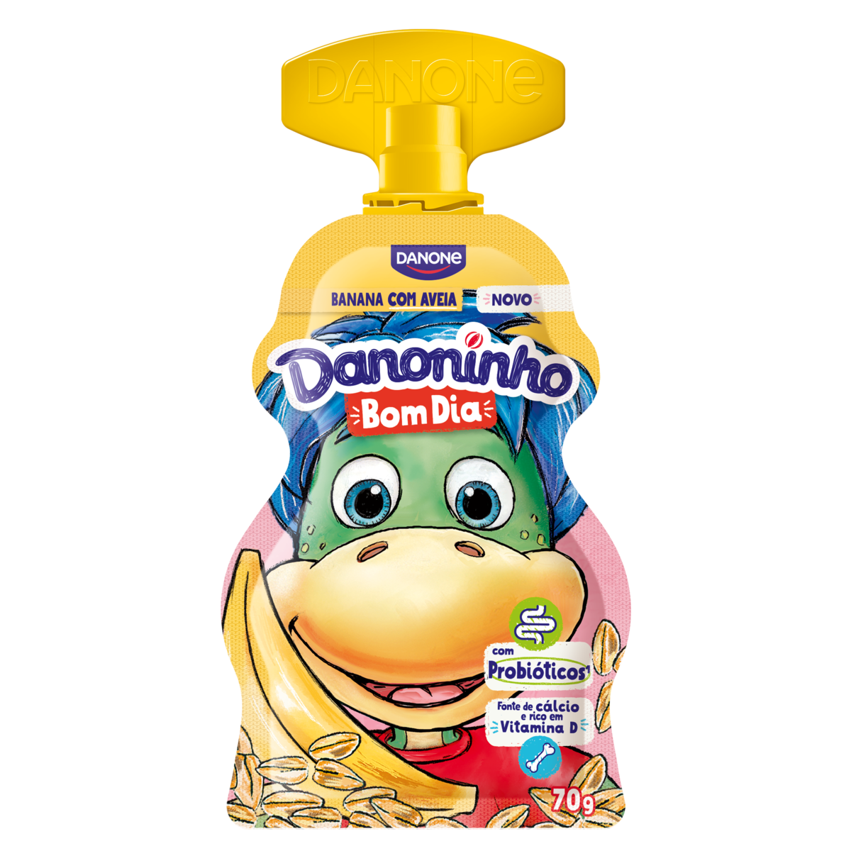 Iogurte DANONINHO Bom Dia Banana Com Aveia 70g