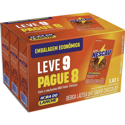Bebida Láctea Nescau 9x180ml